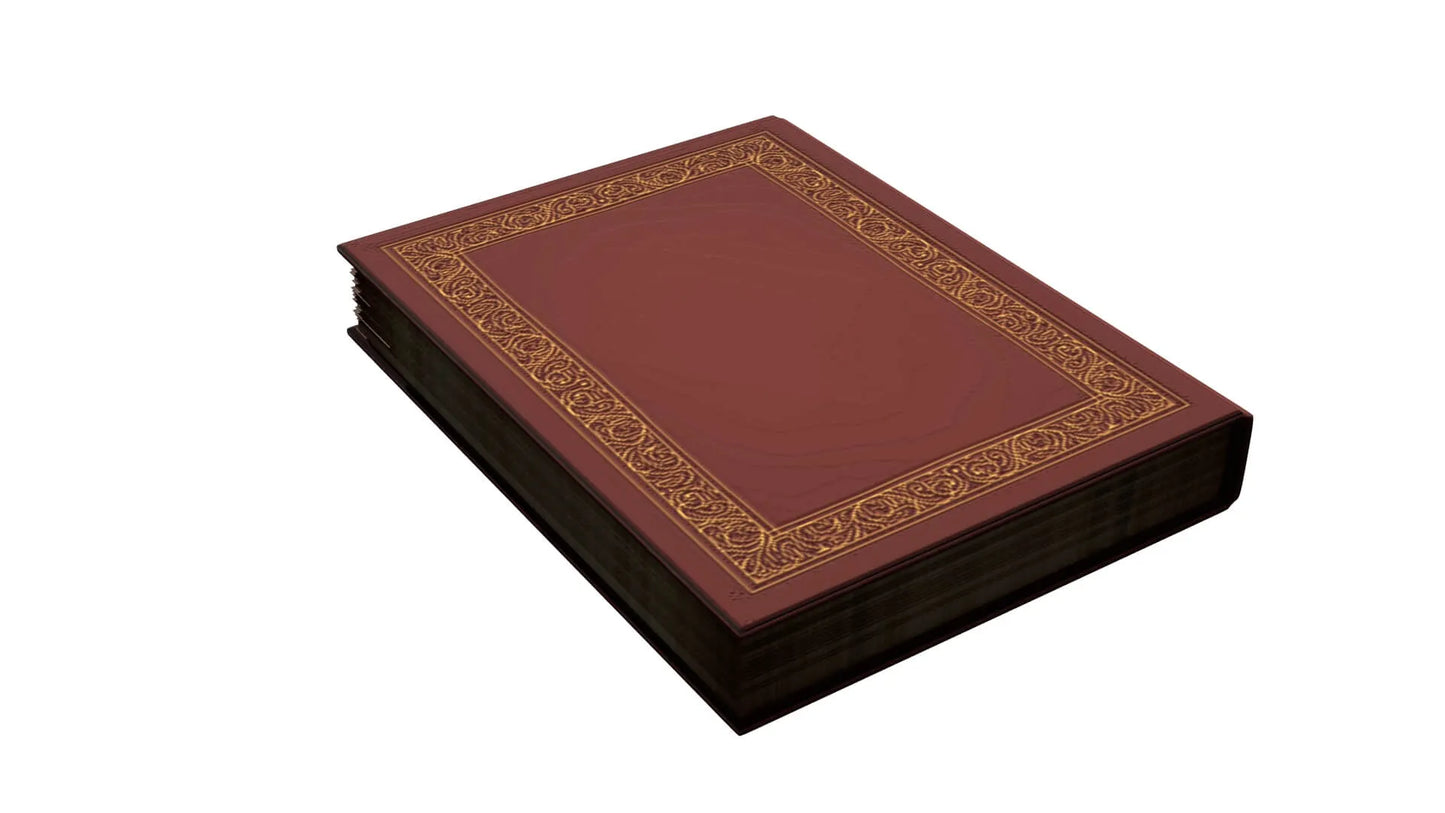 Old Rigged and Animated Book 3D Model