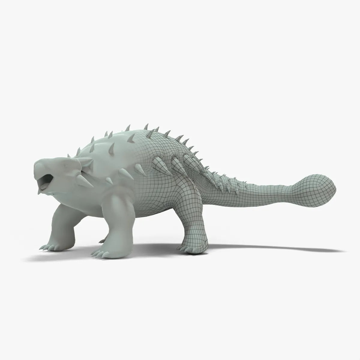 Ankylosaurus Rigged Basemesh 3D Model