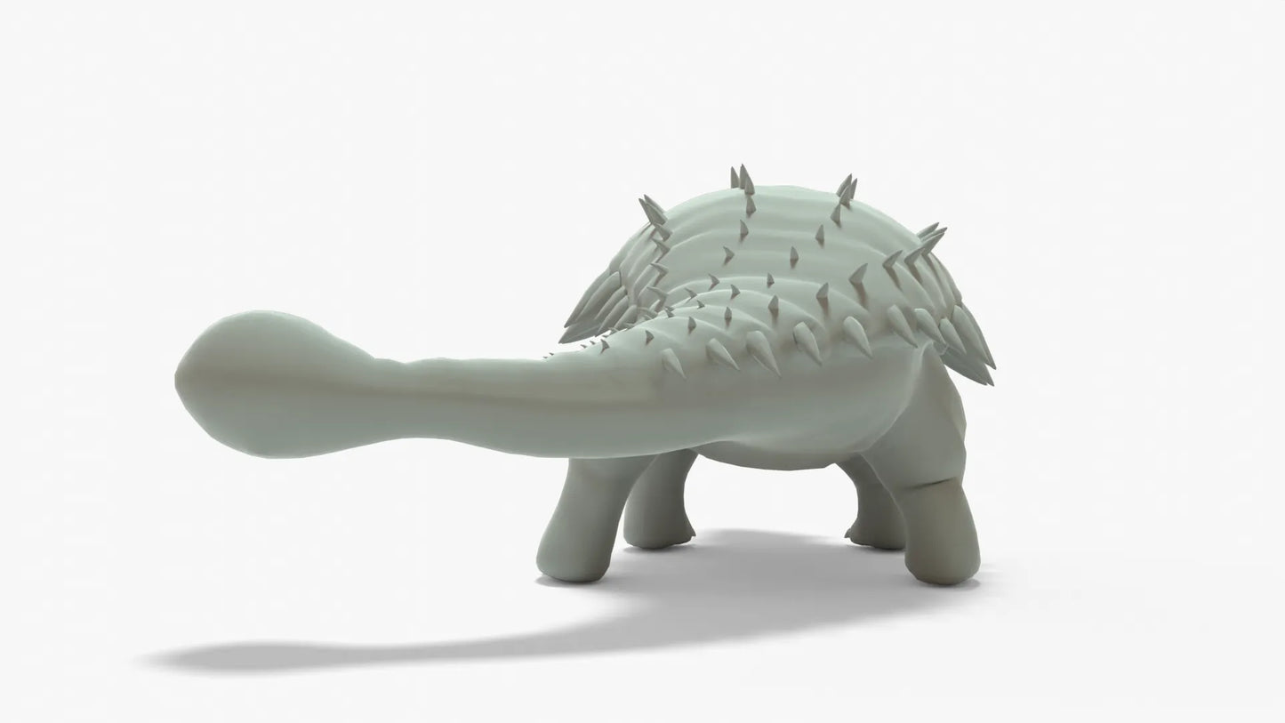 Ankylosaurus Rigged Basemesh 3D Model