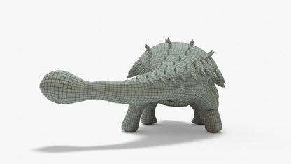 Ankylosaurus Rigged Basemesh 3D Model