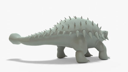 Ankylosaurus Rigged Basemesh 3D Model