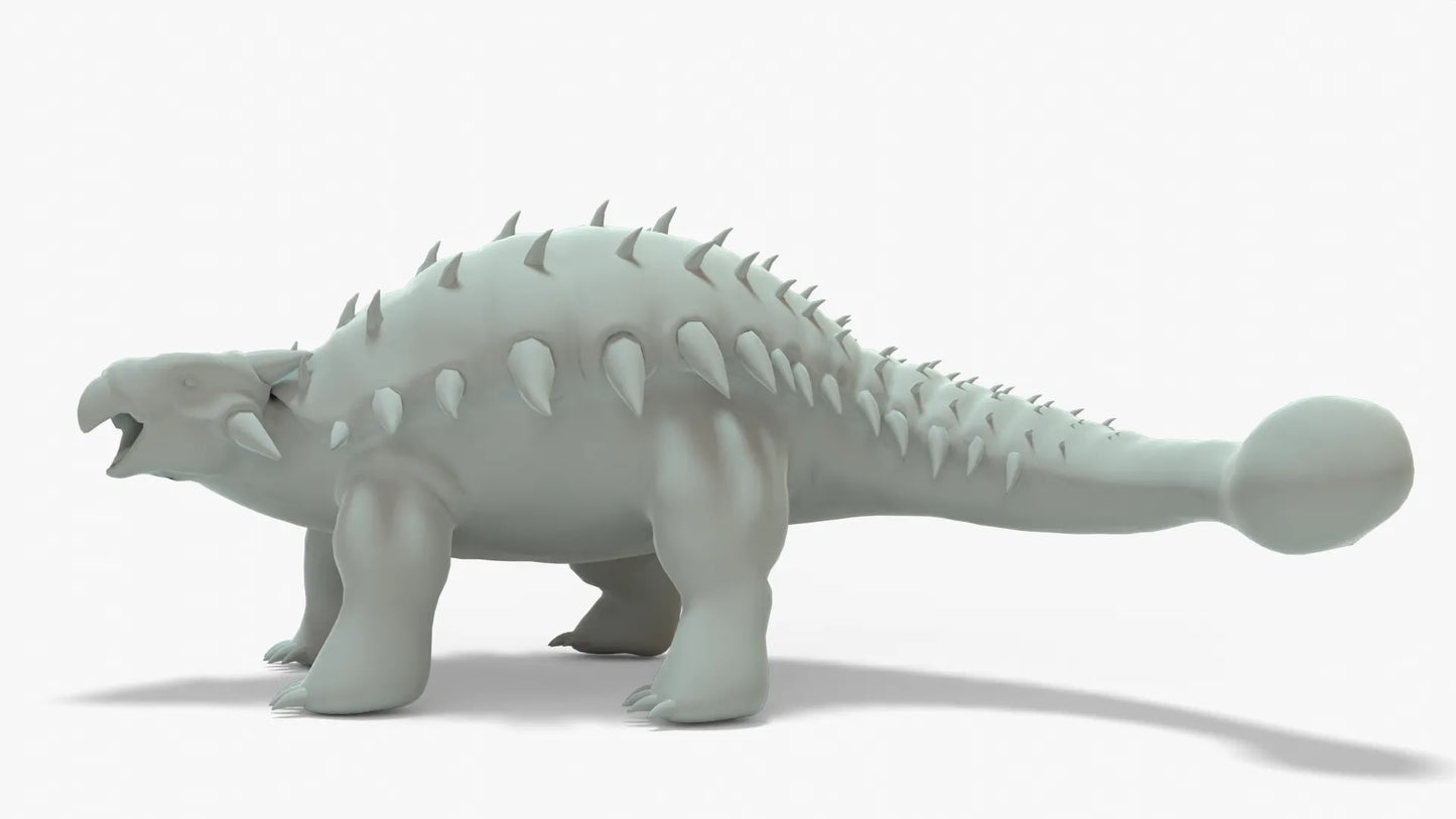 Ankylosaurus Rigged Basemesh 3D Model