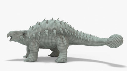 Ankylosaurus Rigged Basemesh 3D Model