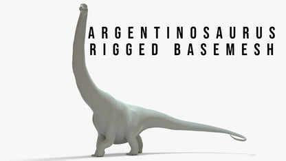 Argentinosaurus Rigged Basemesh 3D Model