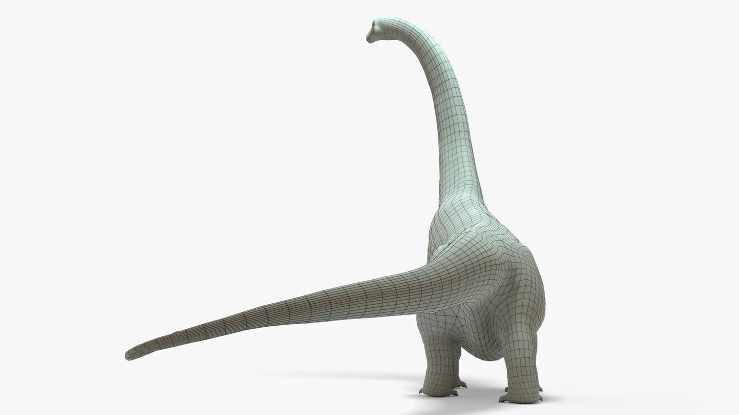 Argentinosaurus Rigged Basemesh 3D Model