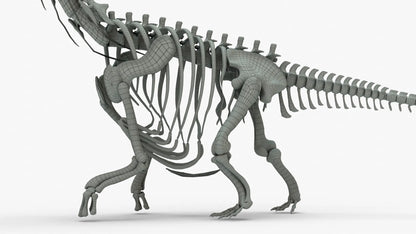 Argentinosaurus Rigged Skeleton 3D Model