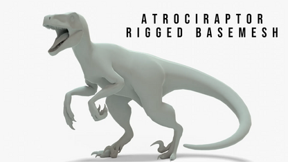 Atrociraptor Rigged Basemesh 3D Model