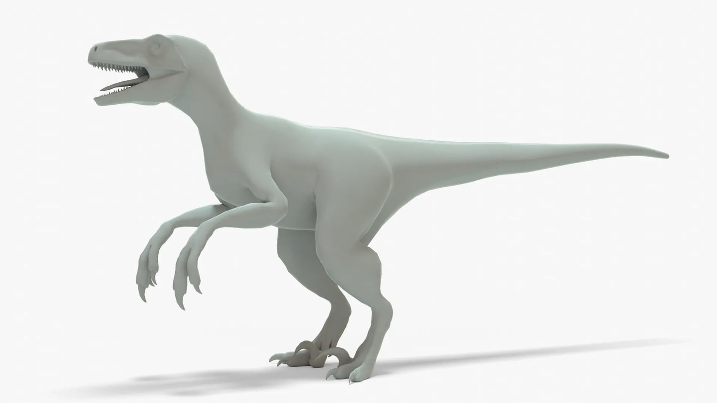 Atrociraptor Rigged Basemesh 3D Model