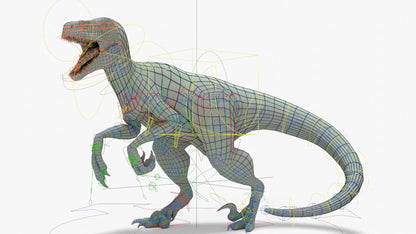 Atrociraptor Rigged Basemesh 3D Model