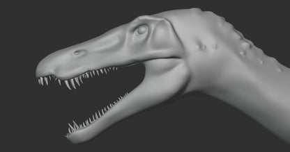 Baryonyx Basemesh 3D Model Free Download