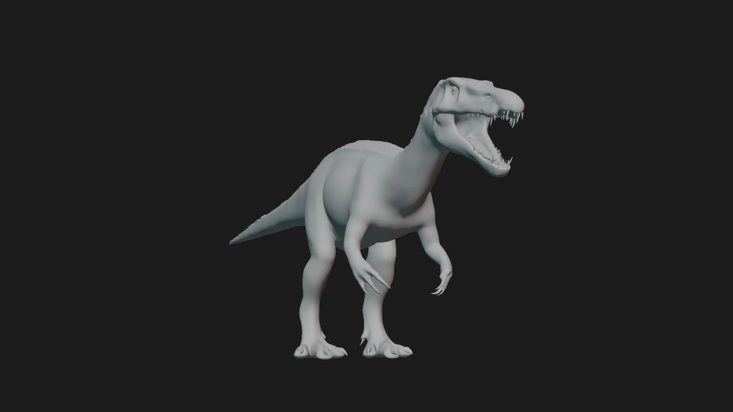 Baryonyx Basemesh 3D Model Free Download