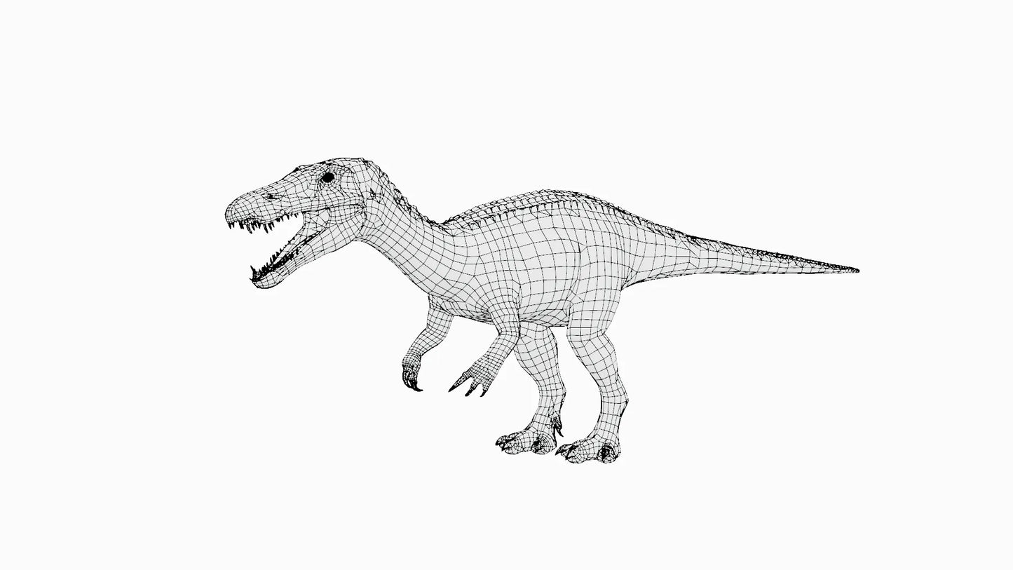 Baryonyx Basemesh 3D Model Free Download