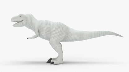 Low-poly Black T-Rex 3D Model | Tyrannosaurus Rex