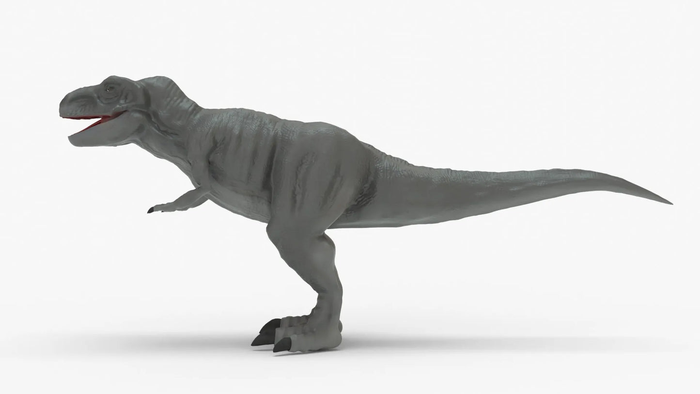 Low-poly Black T-Rex 3D Model | Tyrannosaurus Rex