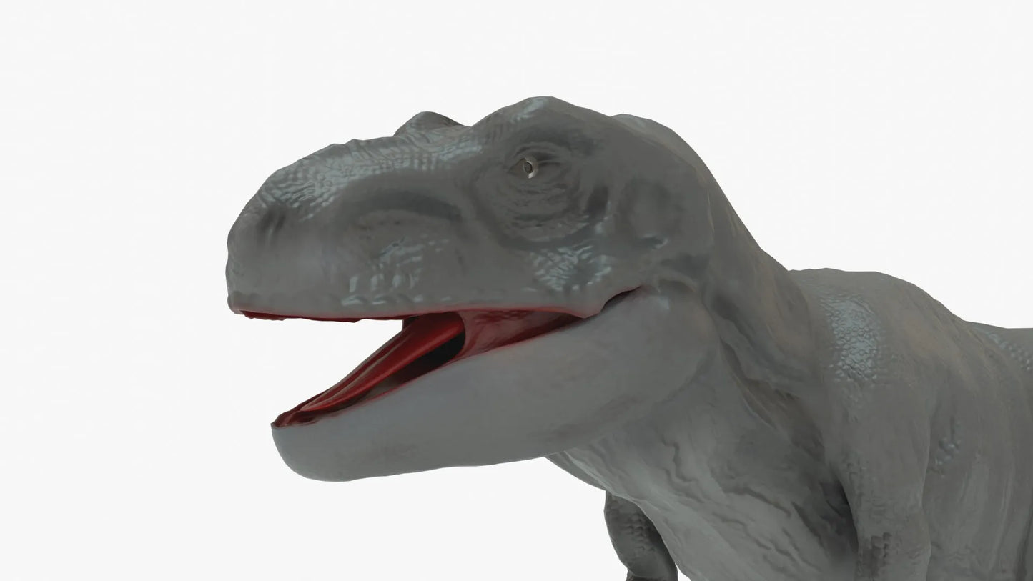 Low-poly Black T-Rex 3D Model | Tyrannosaurus Rex