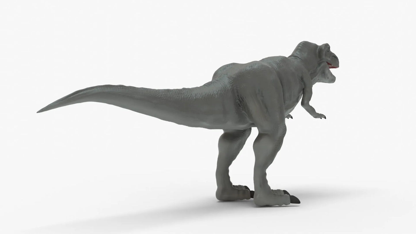 Low-poly Black T-Rex 3D Model | Tyrannosaurus Rex