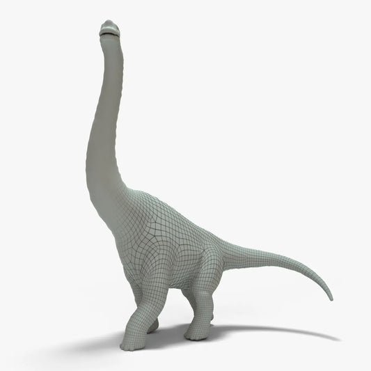 Brachiosaurus Rigged Basemesh 3D Model