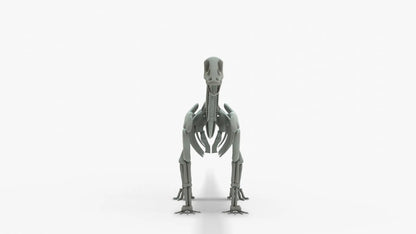 Brontosaurus 3D Model Rigged Skeleton