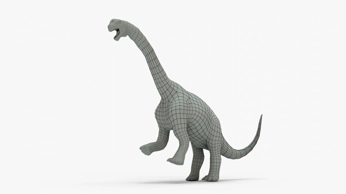 Camarasaurus 3D Model Rigged Basemesh