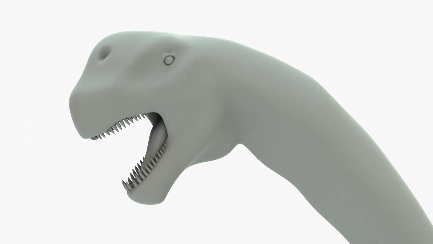 Camarasaurus 3D Model Rigged Basemesh