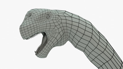 Camarasaurus 3D Model Rigged Basemesh