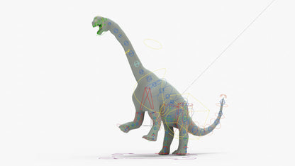 Camarasaurus 3D Model Rigged Basemesh