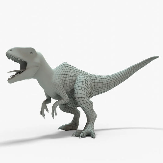 Giganotosaurus 3D Model Rigged Basemesh