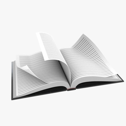 Hardcover Book Rigged & Animated 3D Model