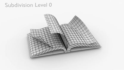 Hardcover Book Rigged & Animated 3D Model