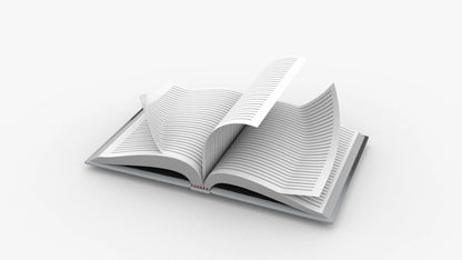 Hardcover Book Rigged & Animated 3D Model