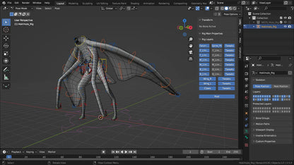 Hokmuto Rigged Basemesh 3D Model