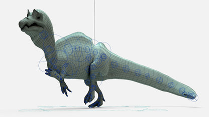 Ichthyovenator Rigged Basemesh 3D Model