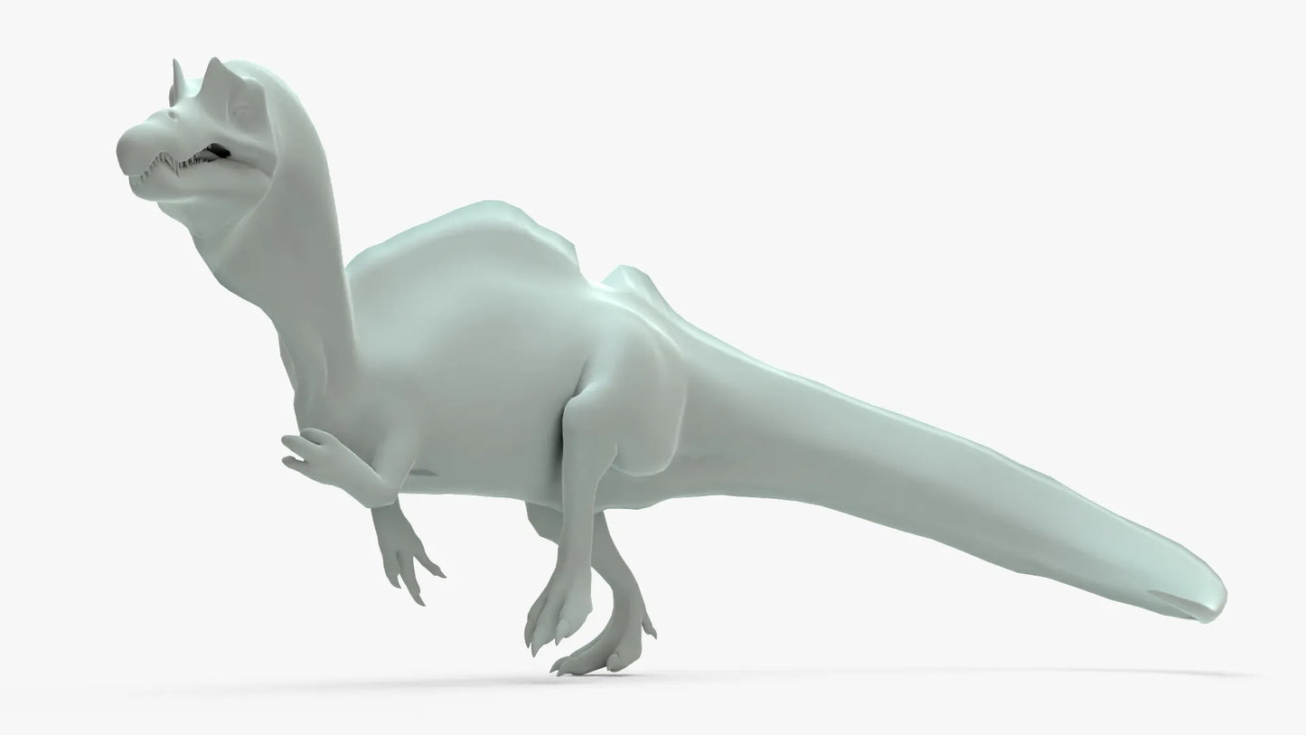 Ichthyovenator Rigged Basemesh 3D Model