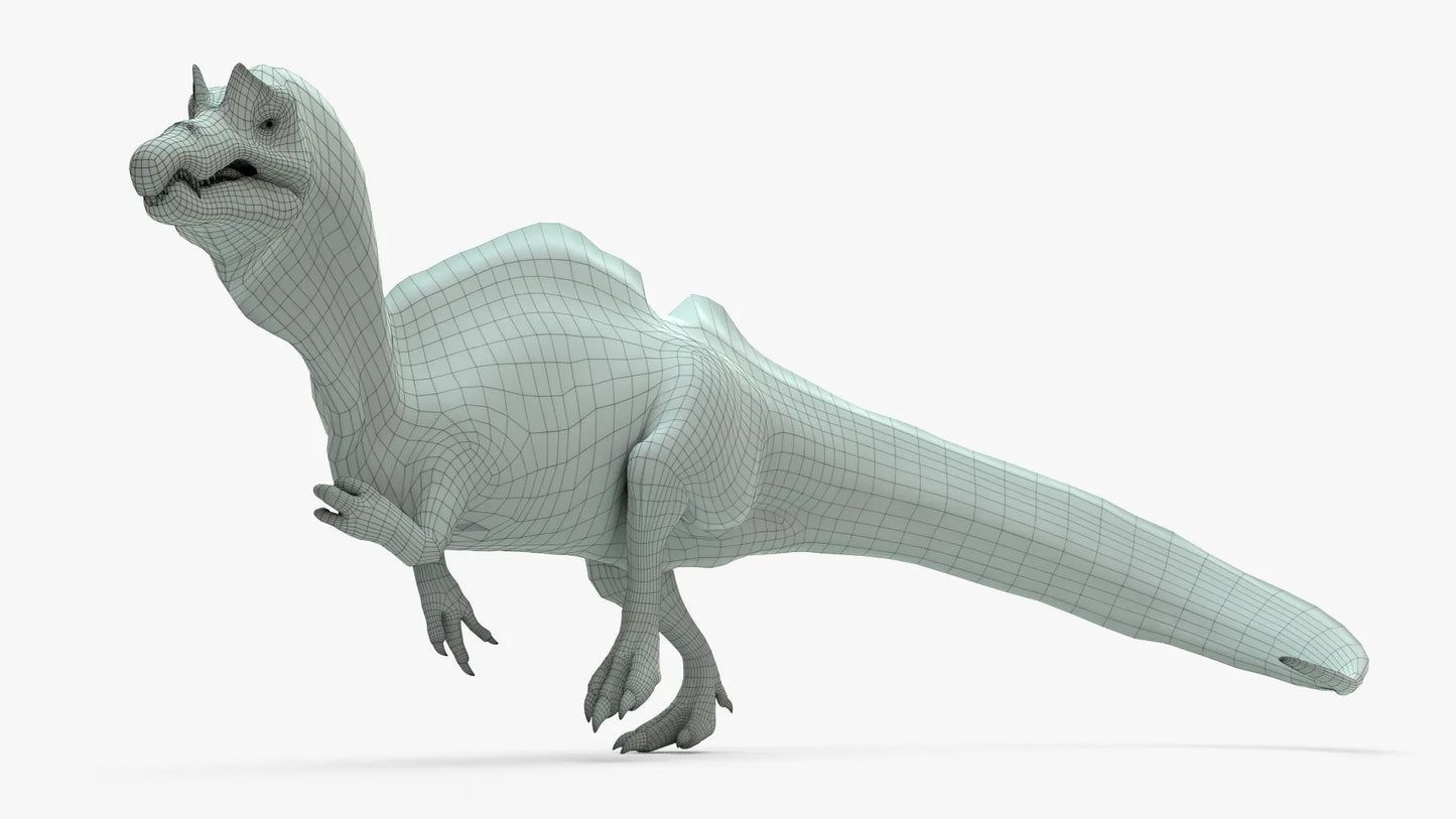 Ichthyovenator Rigged Basemesh 3D Model