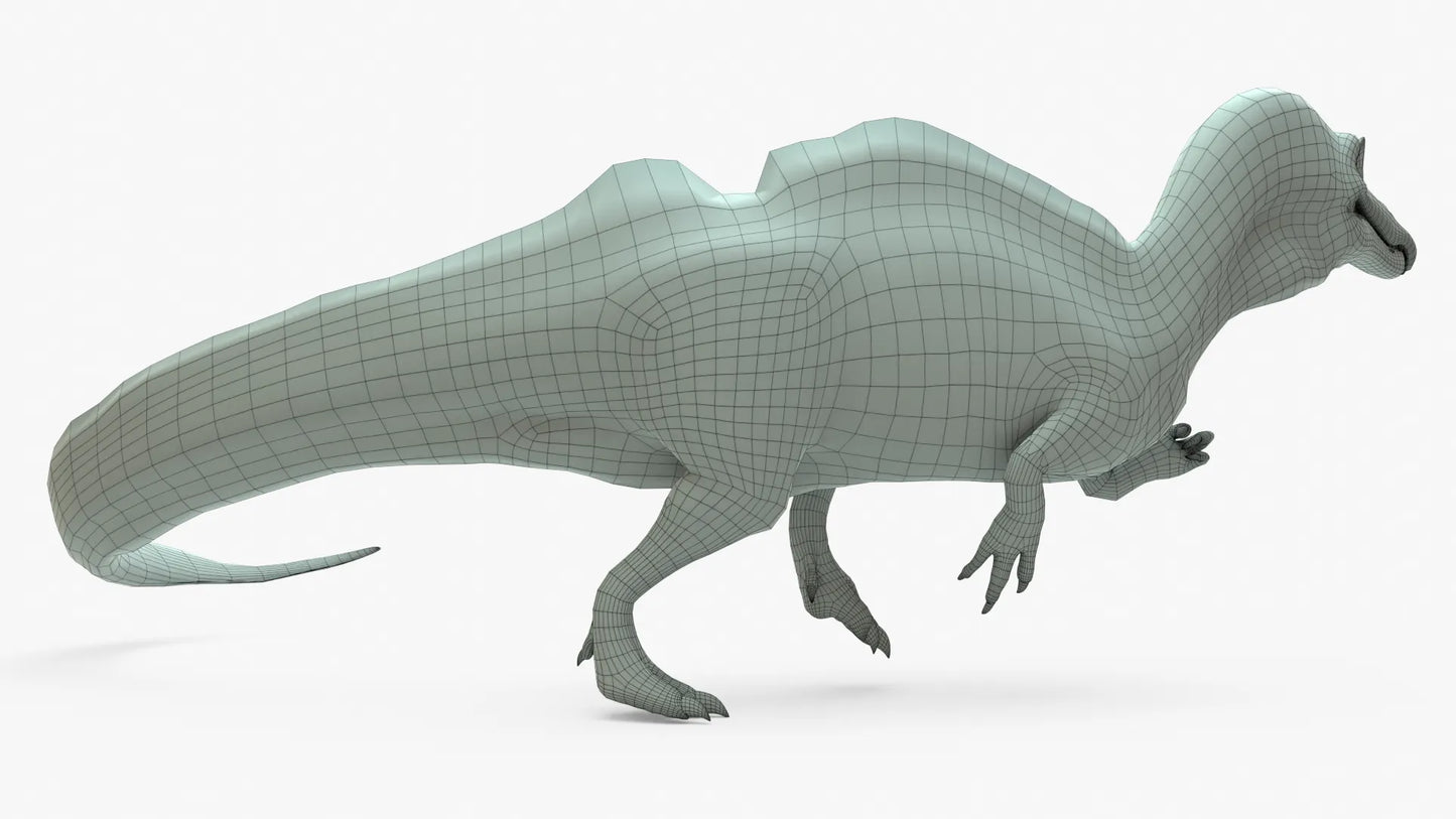 Ichthyovenator Rigged Basemesh 3D Model