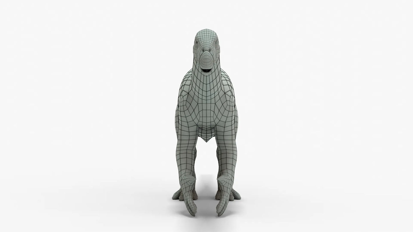 Iguanodon 3D Model Rigged Basemesh