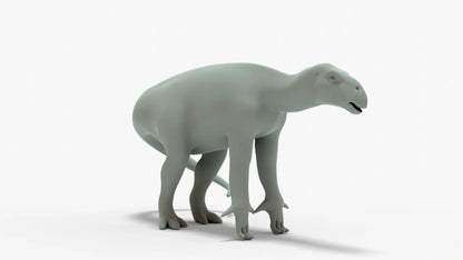 Iguanodon 3D Model Rigged Basemesh