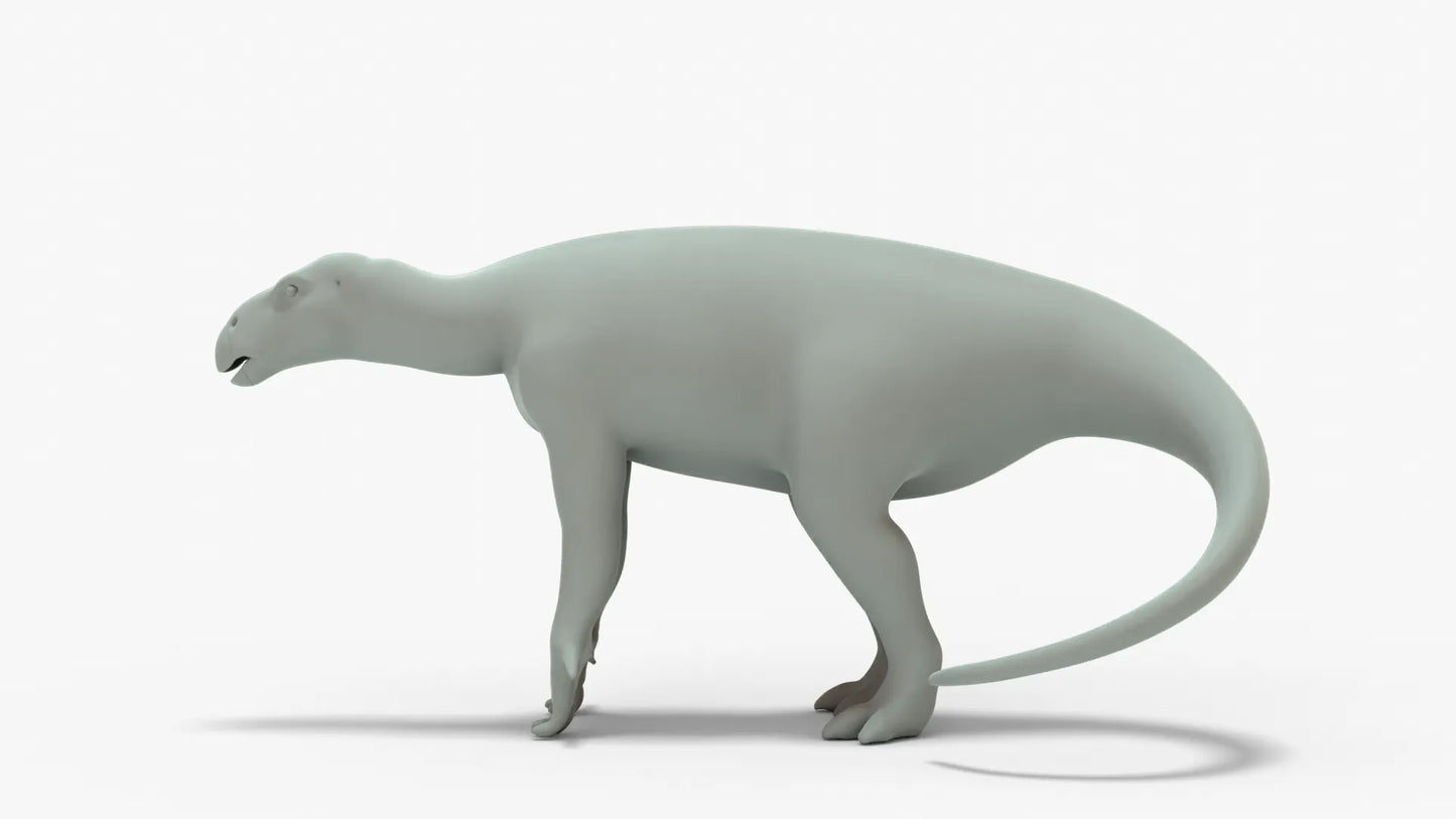 Iguanodon 3D Model Rigged Basemesh