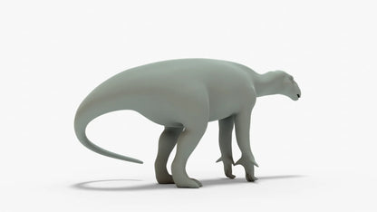 Iguanodon 3D Model Rigged Basemesh