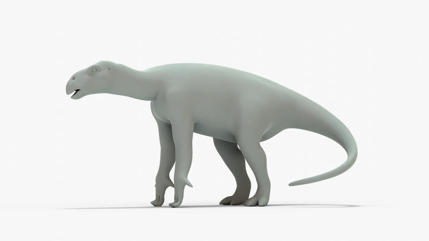 Iguanodon 3D Model Rigged Basemesh