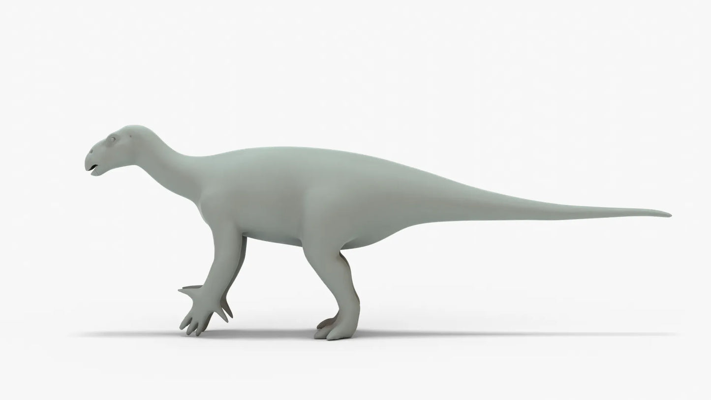 Iguanodon 3D Model Rigged Basemesh