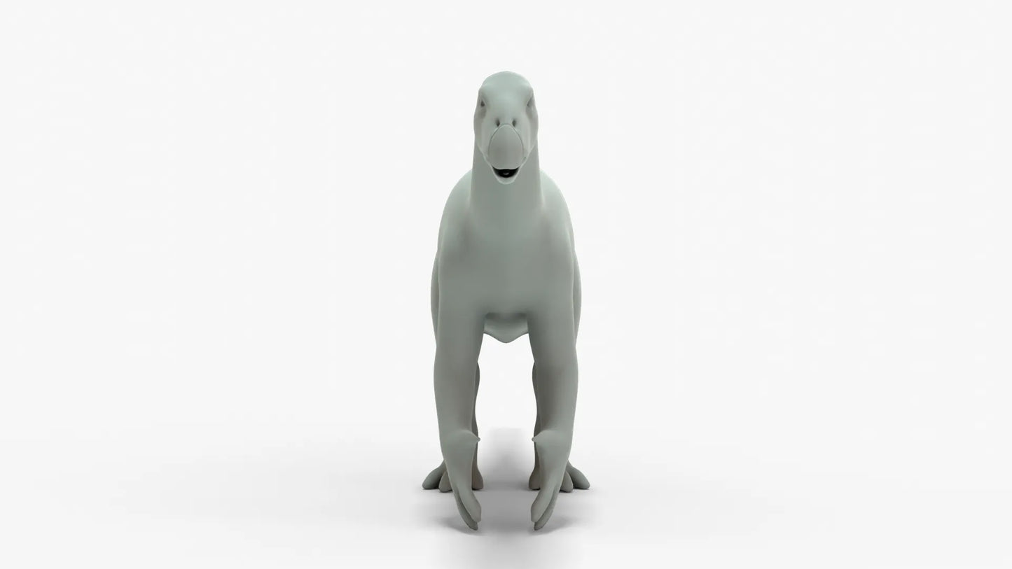 Iguanodon 3D Model Rigged Basemesh