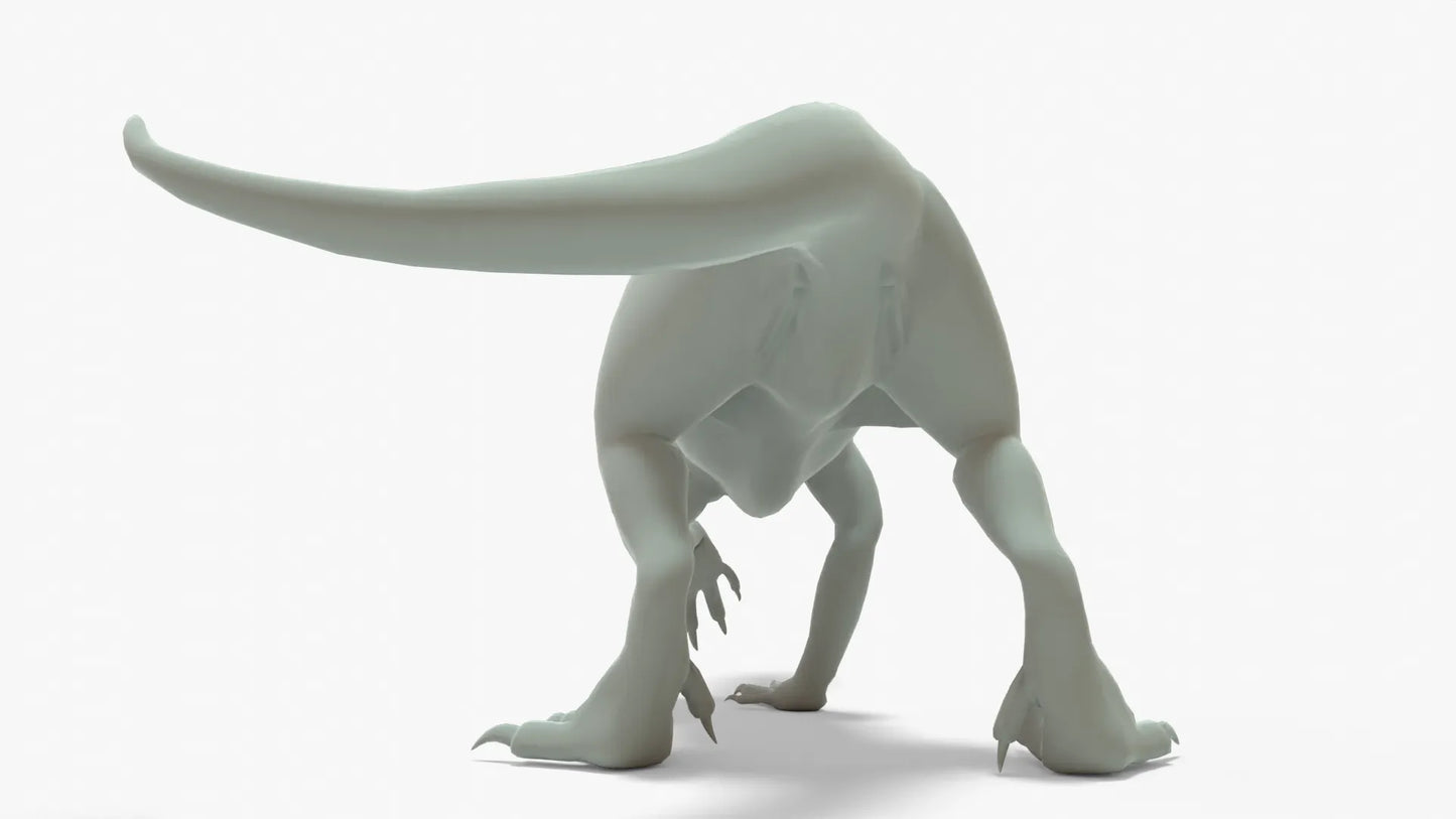 Indoraptor 3D Model Rigged Basemesh