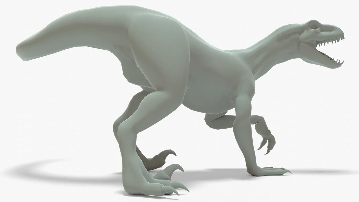 Indoraptor 3D Model Rigged Basemesh