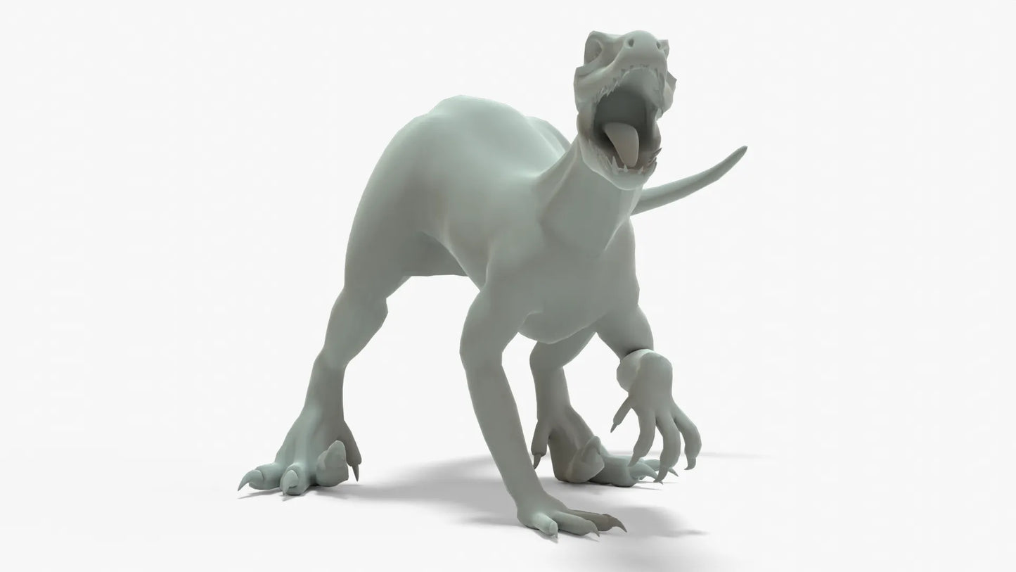 Indoraptor 3D Model Rigged Basemesh