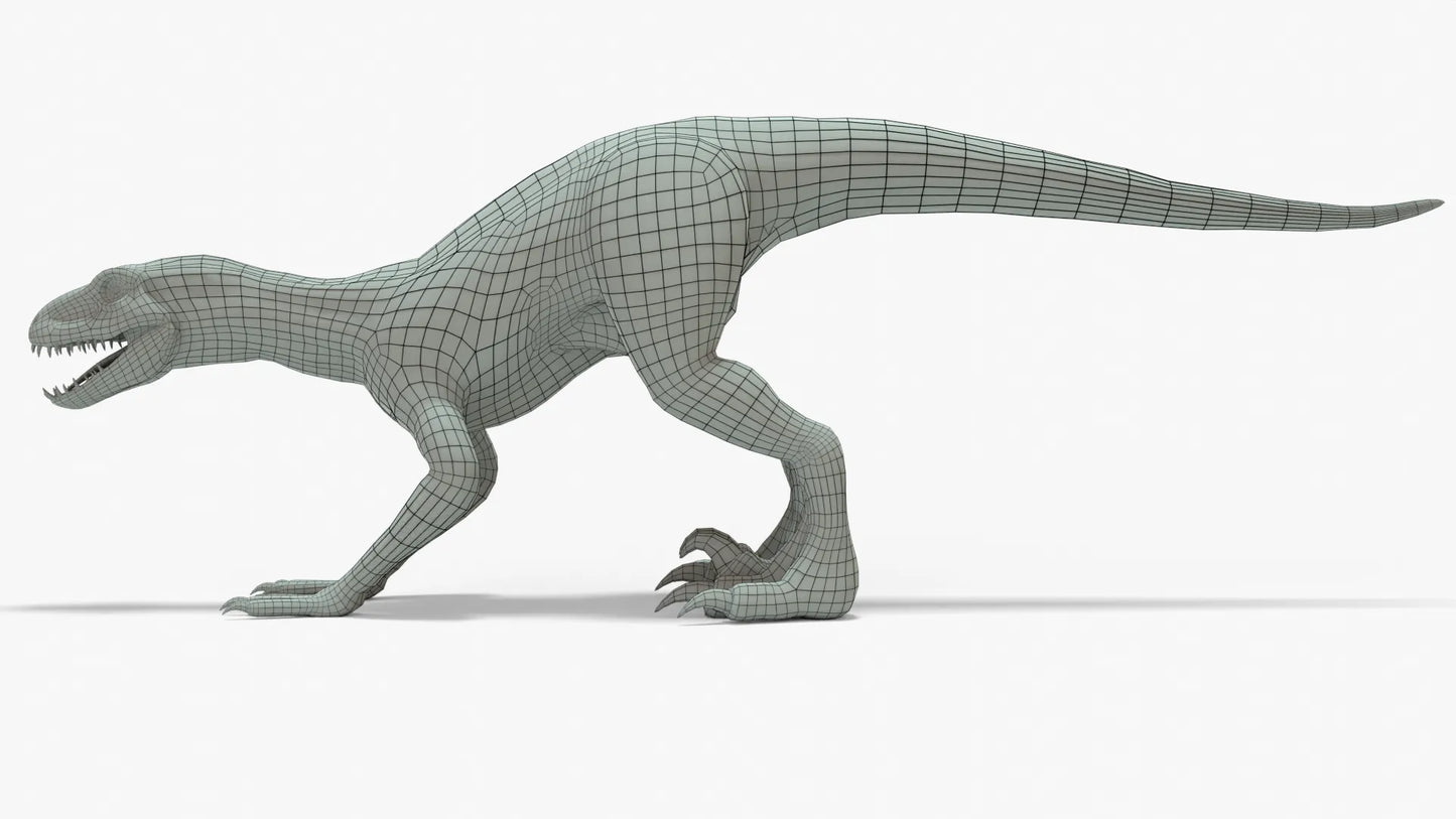 Indoraptor 3D Model Rigged Basemesh