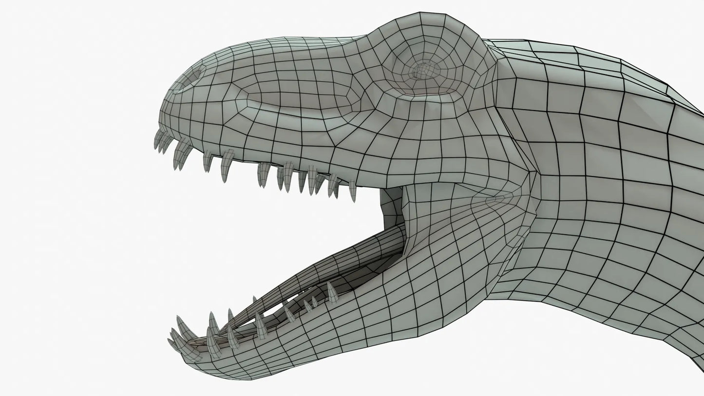 Indoraptor 3D Model Rigged Basemesh