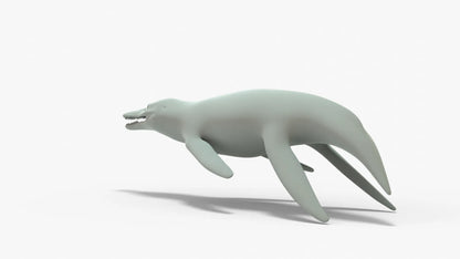 Kronosaurus Rigged Basemesh 3D Model