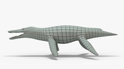 Kronosaurus Rigged Basemesh 3D Model