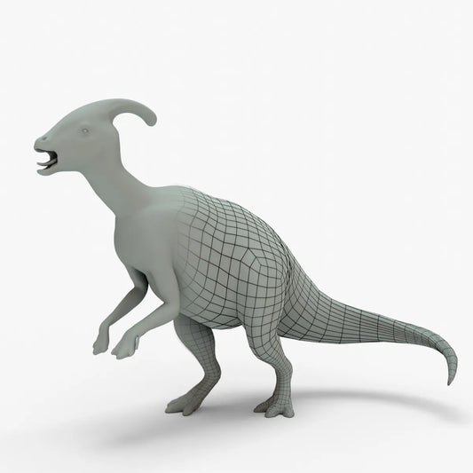 Parasaurolophus Rigged Basemesh 3D Model